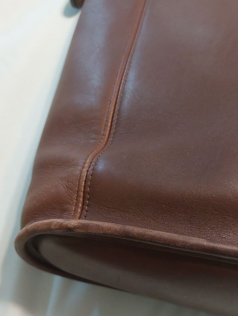 Coach Dark Brown Leather Bucket Crossbody Bag 9060 - Picture 6 of 11